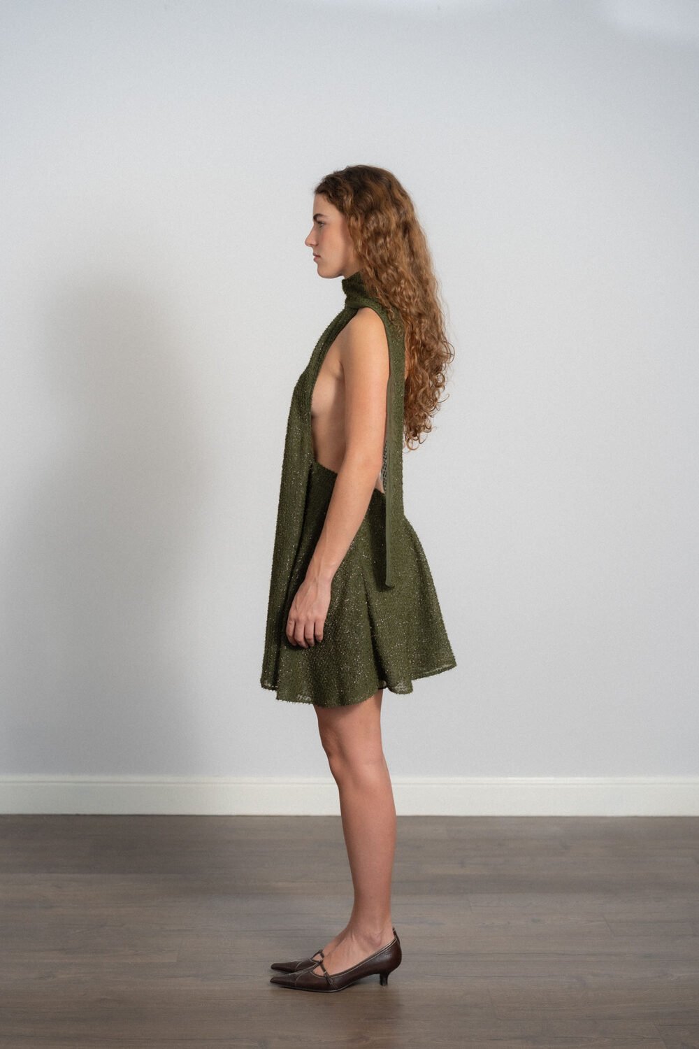 Halter Mini Dress - Image 3