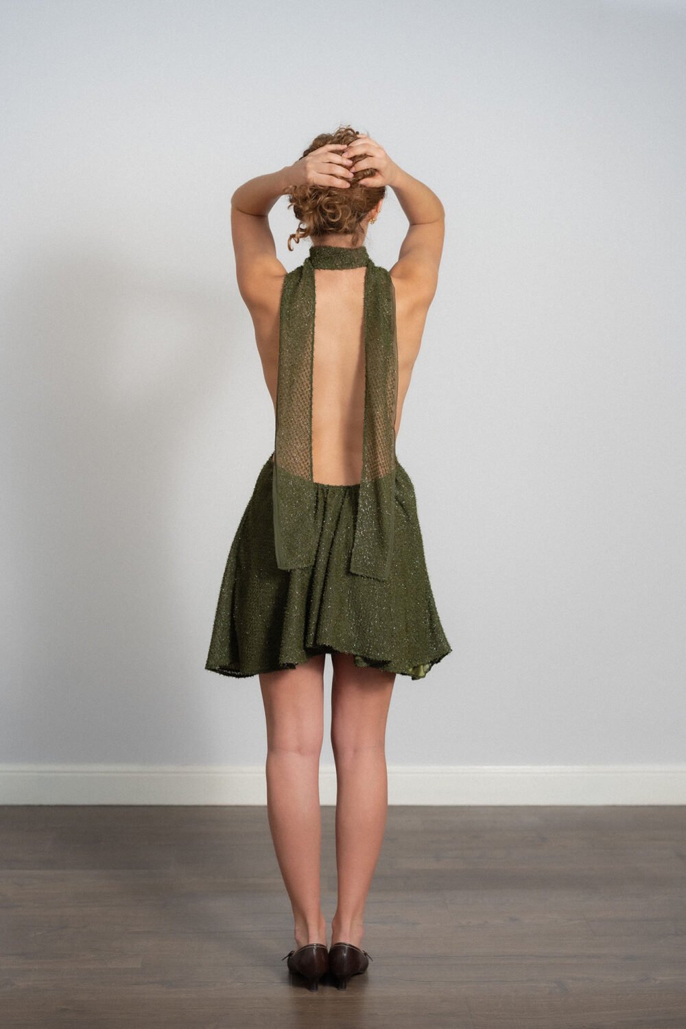 Halter Mini Dress - Image 4