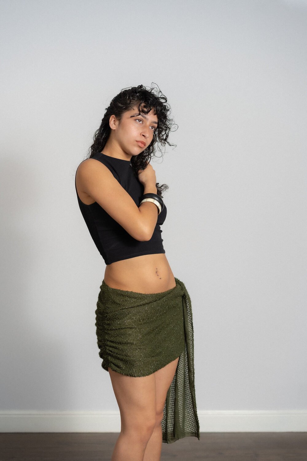 Draped Mini Skirt - Image 2