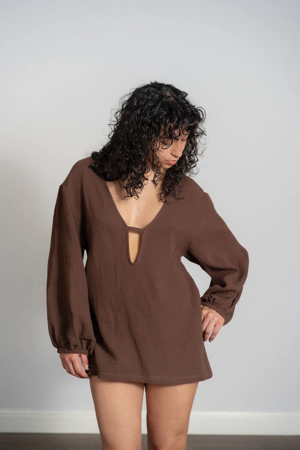 Textured Mini Dress - Image 4