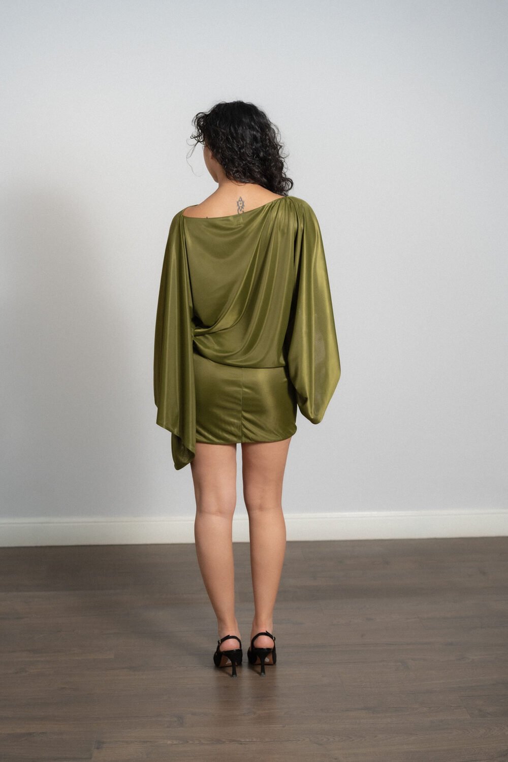 Batwing Mini Dress - Image 3