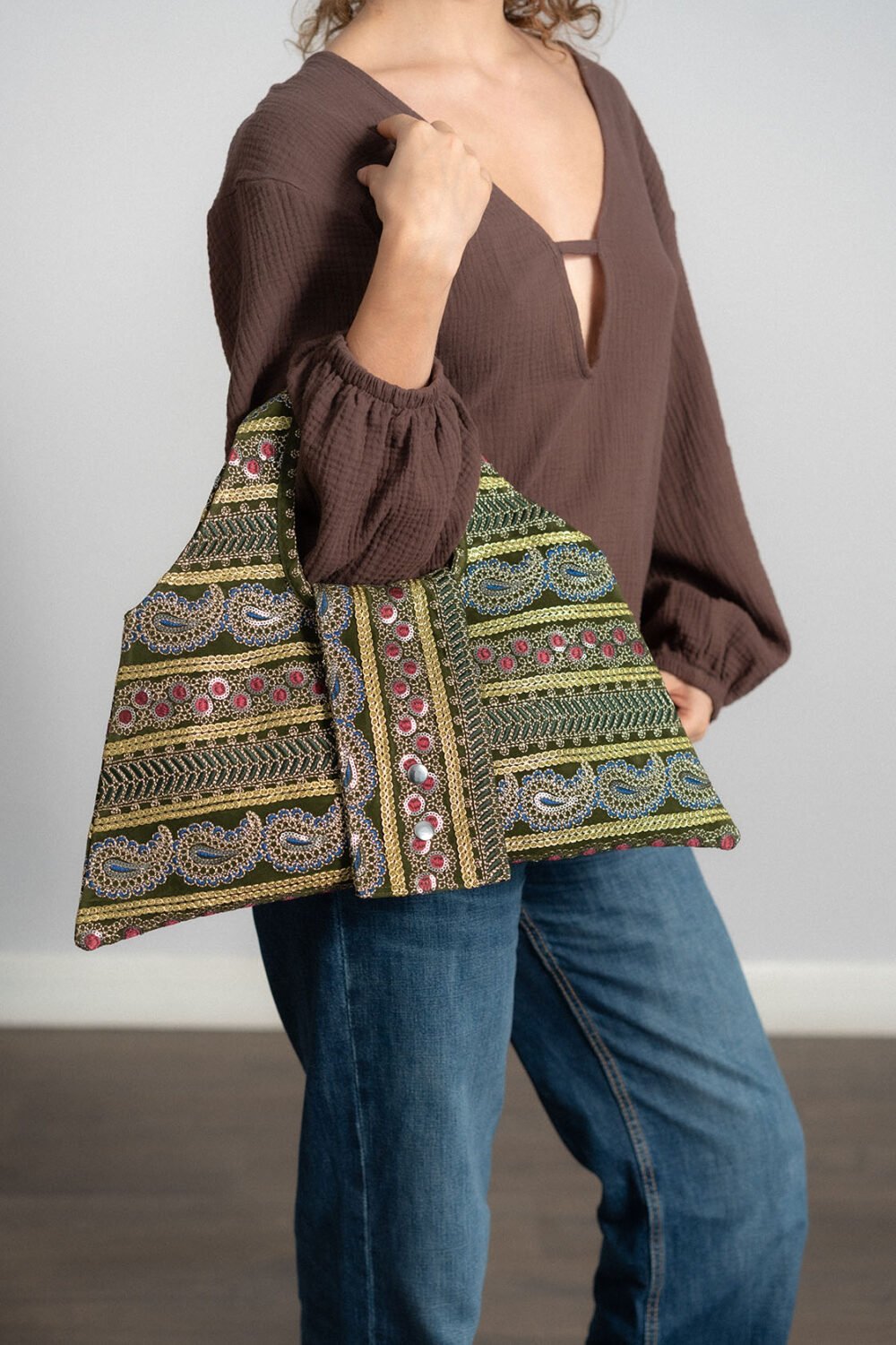 Embroidered Handbag - Image 2